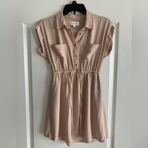 Pink Rose beige/tan dress size Small